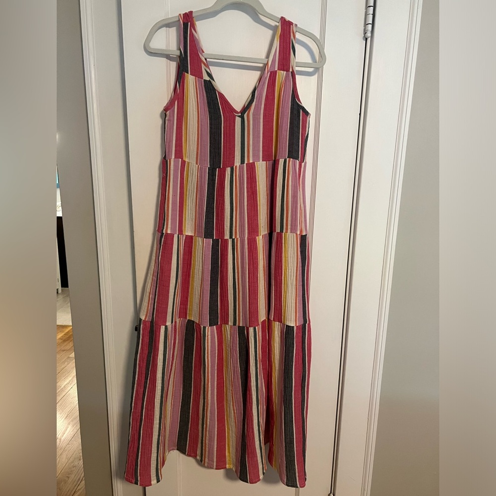 Marine Layer - Corinne Maxi Dress in Multi Stripe - Size XS